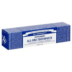 Dr Bronners Toothpaste All-One Peppermint 12/1 OZ [UNFI-CARLISLE #2138378] T