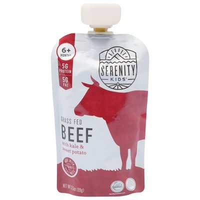 Serenity Kids Beef Grass Fed 6+ Months Og3 6/3.5 OZ [UNFI-CARLISLE #2367217] [ebt]