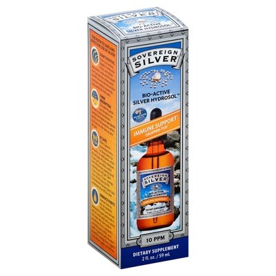 Sovereign Silver Silver Hydrosol Bio-Active 10 Ppm Dropper-Top 1/2 OZ [UNFI-CARLISLE #2155588]