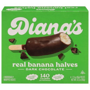 Dianas Bananas Banana Halves Real Dark Chocolate 12/9.2 OZ [UNFI #2923571] [ebt]