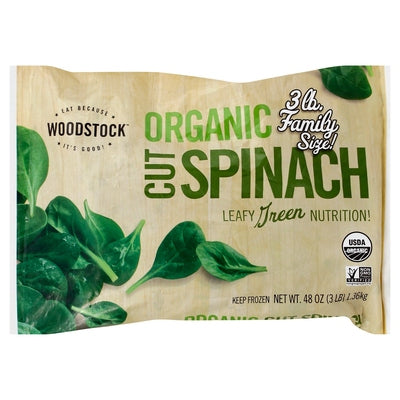 Woodstock Spinach Cut Family Size Og2 6/3 LB Og2 [UNFI #814228] [ebt]