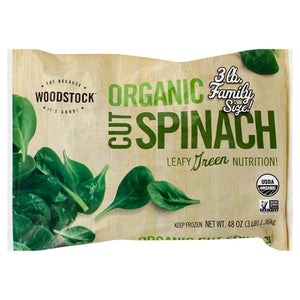 Woodstock Spinach Cut Family Size Og2 6/3 LB Og2 [UNFI #814228] [ebt]