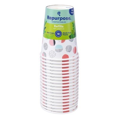 Repurpose Cups Refills 12 Ounce 12/18 CT [UNFI #2477156] T