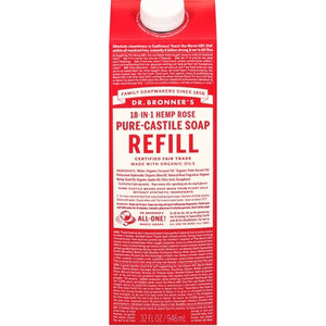 Dr Bronners Rose Refill Og3 1/32 OZ [UNFI-CARLISLE #3004421] T