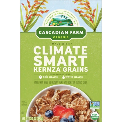Cascadian Farm Kernza Flakes Honey Oats Og2 10/13.3 OZ [UNFI #2751584] [ebt]