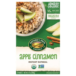 Natures Path Oatmeal Apple Cinnamon Instant Og2 6/14 OZ [UNFI #986604] [ebt]
