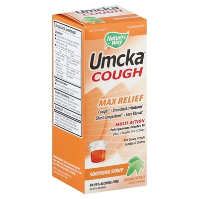 Natures Way Cough Multi-Action Max Relief Soothing Syrup 1/4 OZ [UNFI-CARLISLE #2039840]