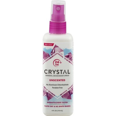 Crystal Deodorant Mineral Unscented Spray 1/4 OZ [UNFI-CARLISLE #203257] T