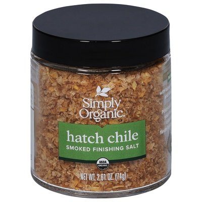 Simply Organic Finishing Salt Hatch Chile Smoked Og2 6/2.61 OZ [UNFI #2967305] [ebt]