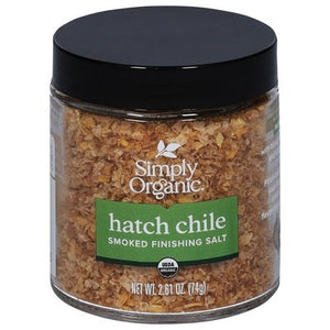 Simply Organic Finishing Salt Hatch Chile Smoked Og2 6/2.61 OZ [UNFI #2967305] [ebt]