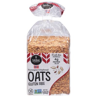 Sigdal Bakeri Norwegian Crispbread Gluten Free Oats 12/8.29 OZ [UNFI #2216992] [ebt]