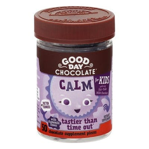 Good Day Chocolate Chocolate Supplement Pieces Calm For Kids 1/50 CT [UNFI-CARLISLE #2301851]
