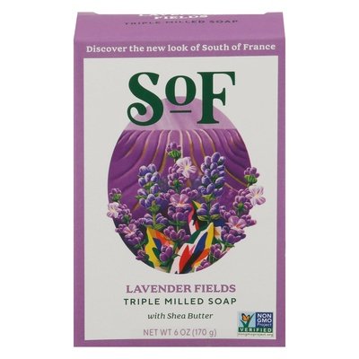 South Of France Soap Triple Milled Lavender Fields 1/6 OZ [UNFI-CARLISLE #1705896] T
