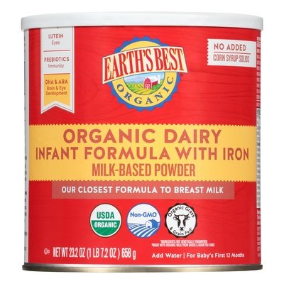 Earths Best (Formula) Organic Dairy Infant Formula With Iron Og2 4/21 OZ [UNFI #2676781] [ebt]