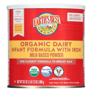 Earths Best (Formula) Organic Dairy Infant Formula With Iron Og2 4/21 OZ [UNFI #2676781] [ebt]