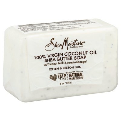 Shea Moisture Soap Shea Butter 100% Virgin Coconut Oil 1/8 OZ [UNFI-CARLISLE #2450658] T