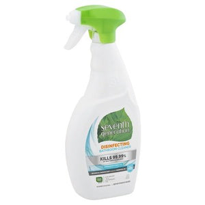 Seventh Generation Bathroom Cleaner Disinfecting Lemongrass Citrus Scent 8/26 OZ [UNFI #214171] T