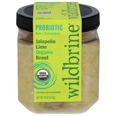 Wildbrine Kraut Organic Jalapeno Lime Probiotic Og2 6/18 OZ [UNFI #2490787] [ebt]