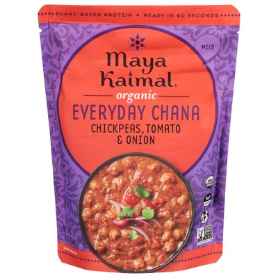 Maya Kaimal Everyday Chana Organic Chickpeas + Tomato & Onion Mild Og2 6/10 OZ [UNFI #2576296] [ebt]
