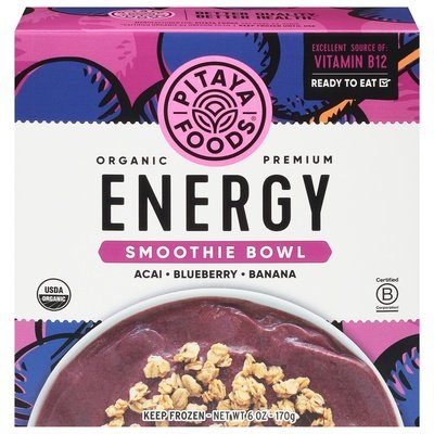 Pitaya Foods Smoothie Bowl Organic Acai/Blueberry/Banana Energy Og2 6/6 OZ [UNFI #3030889] [ebt]