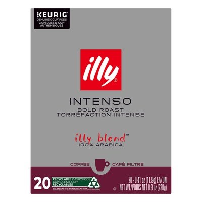 Illy Caffe Coffee Bold Roast Intenso K-Cup Pods 4/20 CT [UNFI #2958833] [ebt]