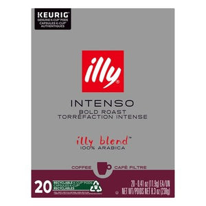 Illy Caffe Coffee Bold Roast Intenso K-Cup Pods 4/20 CT [UNFI #2958833] [ebt]