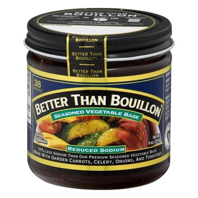 Better Than Bouillon Vegetable Base Reduced Sodium Seasoned 6/8 OZ [UNFI #277426] [ebt]