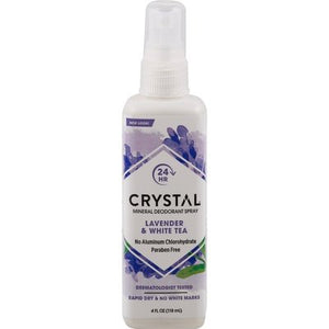Crystal Deodorant Mineral Lavander & White Tea Spray 1/4 OZ [UNFI-CARLISLE #486589] T