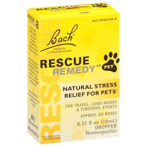 Bach Flower Essences Stress Relief For Pets Natural Dropper 1/10 ML [UNFI-CARLISLE #0410167]