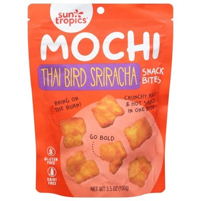 Sun Tropics Mochi Snack Bites Thai Bird Sriracha 12/3.50 OZ [UNFI #2341055] [ebt]