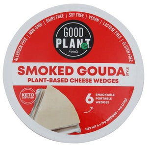 Good Planet Foods Cheese Wedges Plant-Based Smoked Gouda Style 9/4 OZ [UNFI #2750487] [ebt]