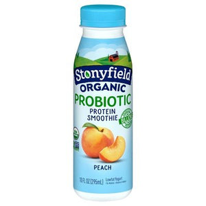 Stonyfield Organic Protein Smoothie Probiotic Peach Og2 12/10 OZ [UNFI #167171] [ebt] T