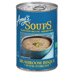 Amys Soup Mushroom Bisque With Porcini Og3 12/14 OZ [UNFI #1199843] [ebt]