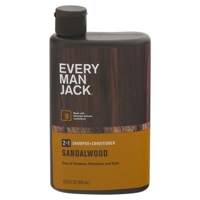 Every Man Jack Shampoo + Conditioner Sandalwood 2 In 1 1/13.5 OZ [UNFI-CARLISLE #1278340] T