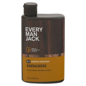 Every Man Jack Shampoo + Conditioner Sandalwood 2 In 1 1/13.5 OZ [UNFI-CARLISLE #1278340] T