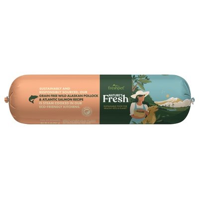 Natures Fresh Dog Food Grain Free Wild Alaskan Pollock & Atlantic Salmon Recipe 8/2 LB [UNFI #2908788] [ebt]