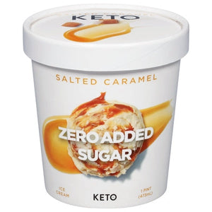 Keto Pint Ice Cream Salted Caramel 8/1 PINT [UNFI #2384063] [ebt]