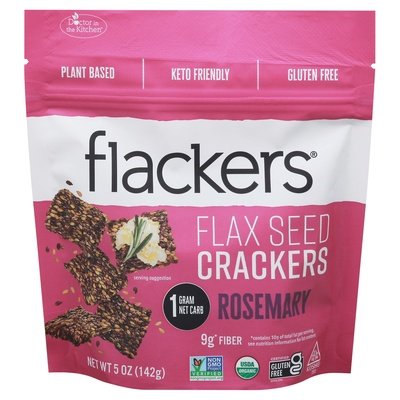 Dr In The Kitchen Crackers Rosemary Flax Seed Og2 6/5 OZ [UNFI #2357606] [ebt]