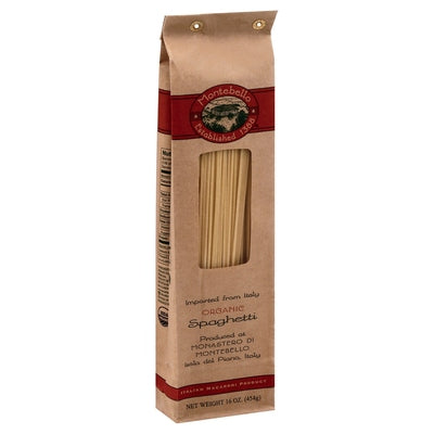 Montebello Spaghetti Organic Og2 12/1 LB Og2 [UNFI #1499508] [ebt]
