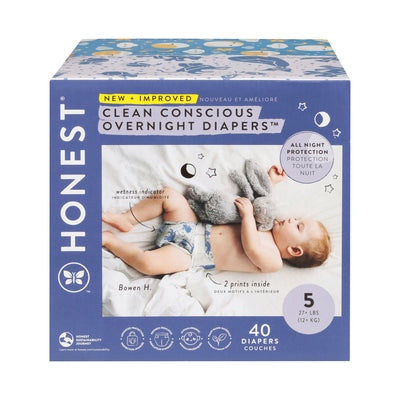 The Honest Company Cozy Cloud + Star Signs Size 5 1/40 CT [UNFI #3059672] T