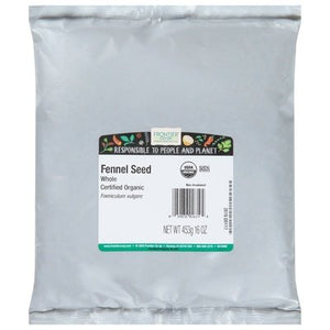 Frontier Nat Prod Co-Op Fennel Seed Organic Whole 1LB Og2 [UNFI-CARLISLE #448548] [ebt]