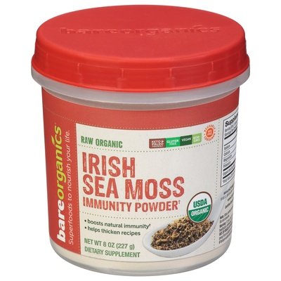 Bare Organics Immunity Powder Raw Organic Irish Sea Moss Og2 1/8 OZ [UNFI-CARLISLE #2660181]