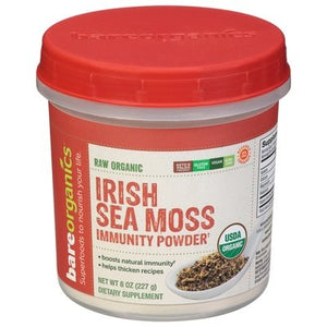 Bare Organics Immunity Powder Raw Organic Irish Sea Moss Og2 1/8 OZ [UNFI-CARLISLE #2660181]