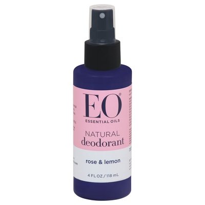 Eo Deodorant Natural Rose & Lemon Essential Oils 1/4 OZ [UNFI-CARLISLE #2513356] T
