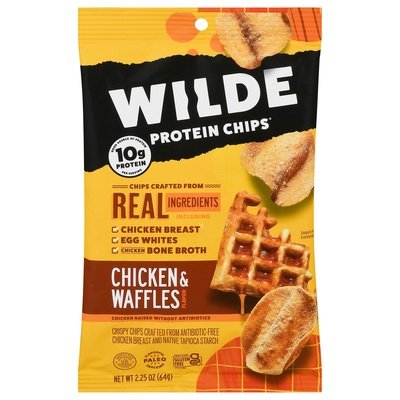 Wilde Protein Chips Chicken & Waffles Flavor 12/2.25 OZ [UNFI #2397701] [ebt]
