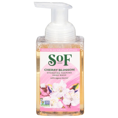 South Of France Hand Wash With Agave Nectar Foaming Hydrating Cherry Blossom 1/8 oz [UNFI-CARLISLE #2393296] T