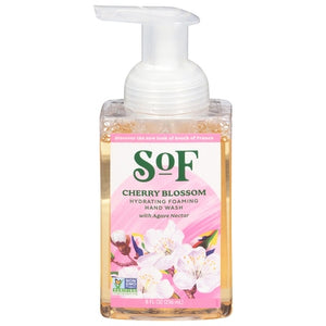 South Of France Hand Wash With Agave Nectar Foaming Hydrating Cherry Blossom 1/8 oz [UNFI-CARLISLE #2393296] T