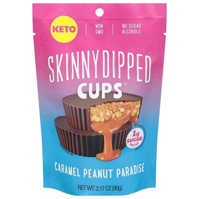 Skinnydipped Cups Caramel Peanut Paradise 10/3.17 OZ [UNFI #2880490] [ebt]