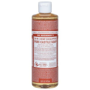 Dr Bronners Soap Pure-Castile 18-In-1 Hemp Eucalyptus Og3 1/16 OZ [UNFI-CARLISLE #328906] T