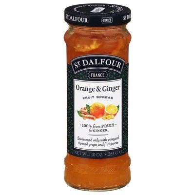 St Dalfour Fruit Spread Orange & Ginger 6/10 OZ [UNFI-CARLISLE #321786] [ebt]